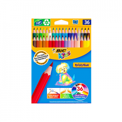 Creioane colorate 36 culori Bic Evolution 499140