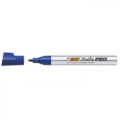 Marker permanent Bic Marking Pro, varf rotund albastru 6410