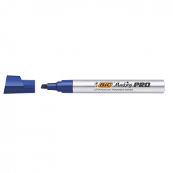 Marker permanent Bic Marking Pro, varf tesit albastru 6373