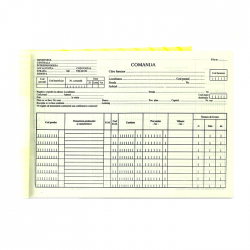 Nota de comanda, format A4,...