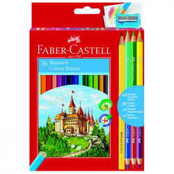 Creioane colorate 36 culori Faber Castell + ascutitoare,...