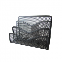 Suport pentru plicuri metalic mesh Forpus 30566 negru