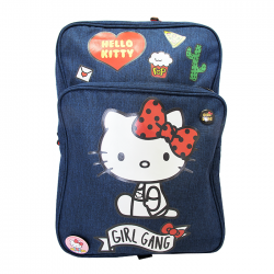 Ghiozdan gimnaziu Pigna Hello Kitty denim albastru HKRS1820-3