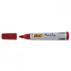 Marker permanent Bic 2000 rosu