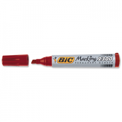 Marker permanent Bic 2300 rosu