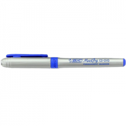 Marker permanent Bic Grip Fine CD/DVD albastru