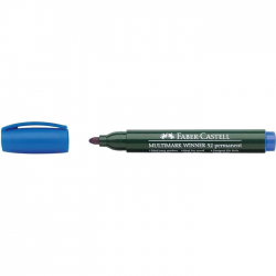 Marker permanent Faber Castell 157851 albastru