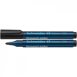 Marker permanent Schneider Maxx 130 negru 1-3 mm