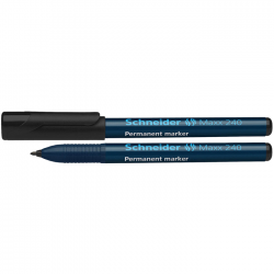 Marker permanent Schneider Maxx 240 negru 1-2 mm