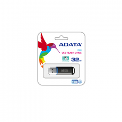 Memory stick USB 2.0 Adata C906 Clasic 32 GB cu capac, negru