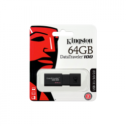 Memory stick USB 3.1 Gen 1 Kingston DataTraveler DT100G3 64 GB cu capac culisant