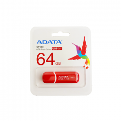 Memory stick USB 3.2 Gen 1 Adata UV150 64 GB cu capac, rosu