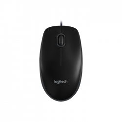 Mouse optic Logitech B100 cu fir USB, negru