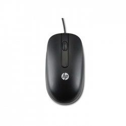 Mouse optic HP QY777AA cu fir USB, negru