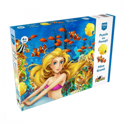 Puzzle 100 de piese - Mica sirena