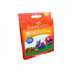 Plastilina 10 culori Faber Castell PLP-10, 120820