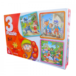 Puzzle 3 in 1 Basme celebre