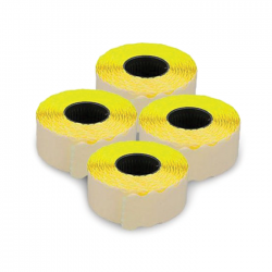 Etichete autoadezive pentru marcatoare 26x16mm galbene