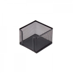 Suport pentru cub de hartie metalic mesh Forpus 30544 11x11 cm negru