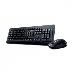 Kit tastatura si mouse Genius KM-160 cu fir USB, negru