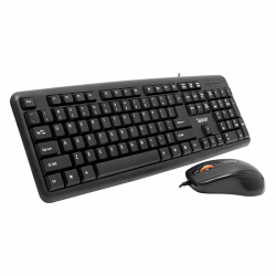 Kit tastatura si mouse Spacer SPDS-S6201 cu fir USB, negru