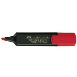 Textmarker Faber Castell rosu 154821